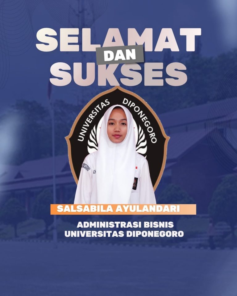 Selamat dan Sukses untuk siswa-i yang lulus SNBP tahun 2026 -1.Salsabila Ayulandari – Universita