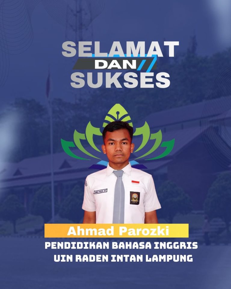 Selamat dan Sukses untuk siswa kami yang lulus SPAN-PTKIN 2026-1. Ahmad Parozki- Pendidikan Baha
