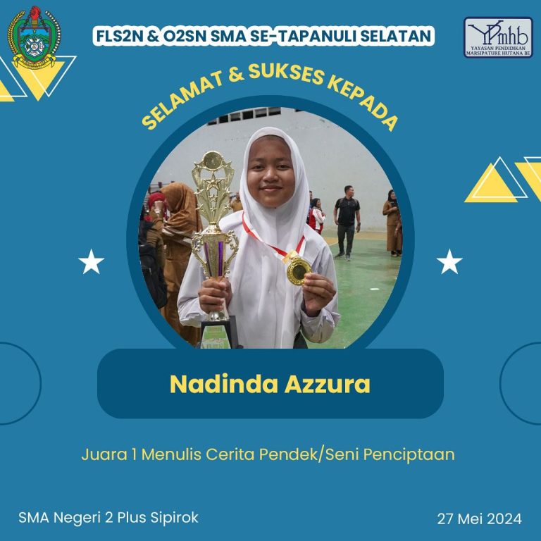 Selamat kepada siswa-i kami yang berhasil merebut juara pada ajang FLS2N tingkat Kabupaten Tapan (1)