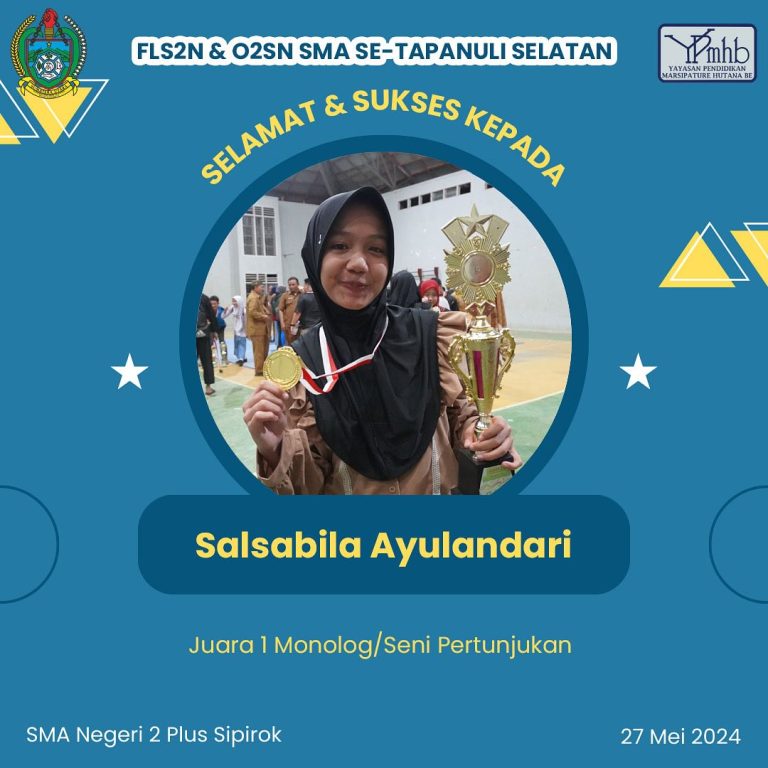 Selamat kepada siswa-i kami yang berhasil merebut juara pada ajang FLS2N tingkat Kabupaten Tapan