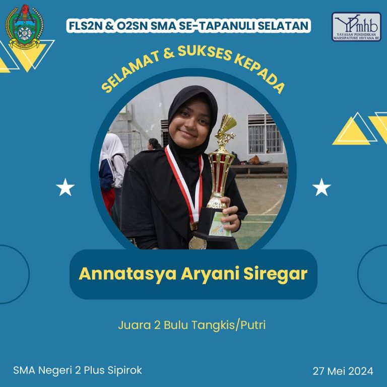 Selamat kepada siswa-i kami yang berhasil merebut juara pada ajang O2SN tingkat Kabupaten Tapanu (2)