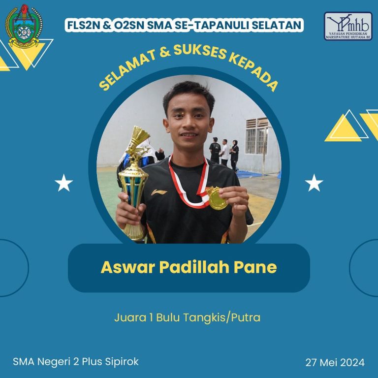 Selamat kepada siswa-i kami yang berhasil merebut juara pada ajang O2SN tingkat Kabupaten Tapanu (3)
