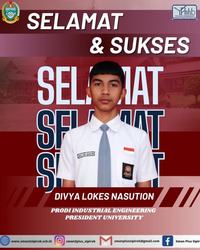 Selamat dan Sukses kami ucapkan kepada siswa-i kami yang telah lulus di Presiden University dan (1)
